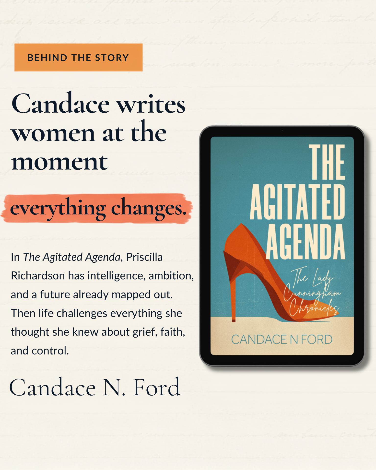 Candace N. Ford post — Candace writes women at the moment everything changes