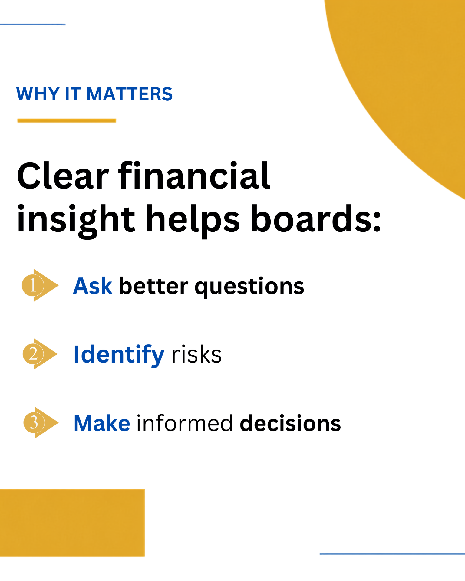 Kimball Ridge carousel slide — Clear financial insight helps boards