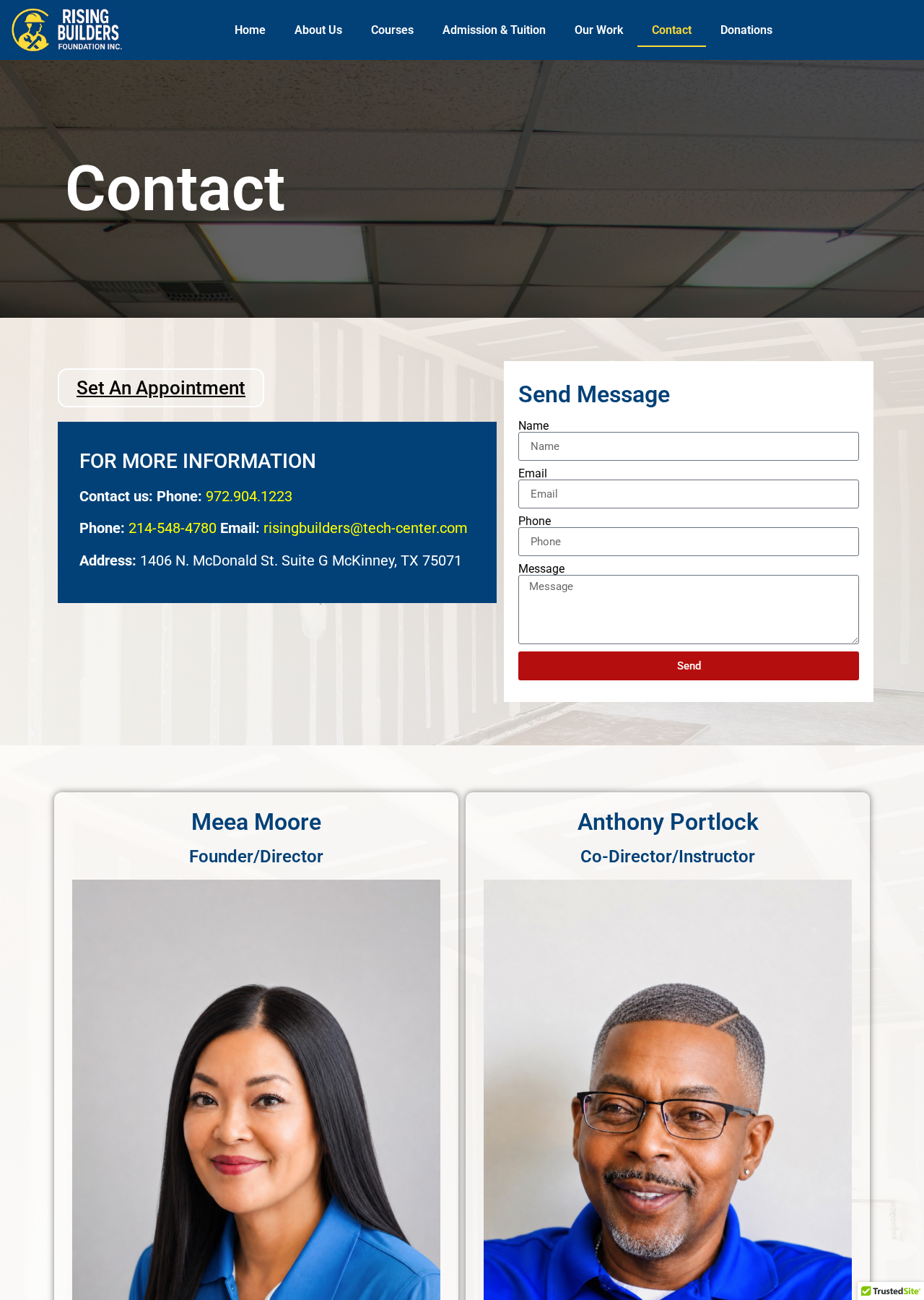Contact — desktop
